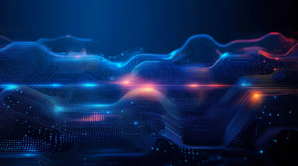 Fototapeta premium blue abstract cyber future technology concept background