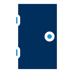 Door Blue Color Icon