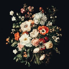 A lavish floral arrangement