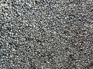 background of gravel layer, small stones spread out in gray, small gravel stones isolated in natural color, suitable for product catalog design