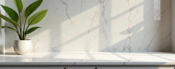 Sleek marble countertop with empty space at the top, countertop, minimalist, surface