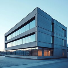 Modern concrete office building