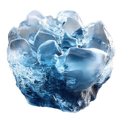 Obraz premium Icy mountain transparent png image for graphic design and creative projects