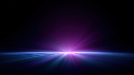 Radiant Light Burst with Purple and Blue Hues on a Dark Background