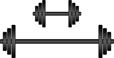 dumbell barbell icon
