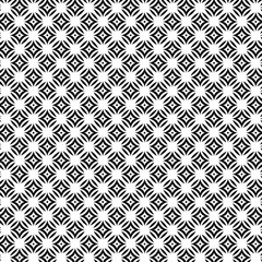 Black and white vector seamless pattern with small diamonds , star shapes ,rhombuses .Abstract black and white geometric texture .Simple minimal wide repeat background .