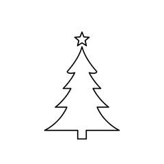 christmas tree vector illustration