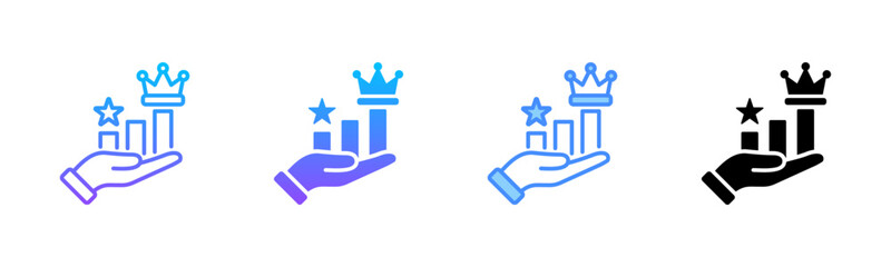 Competitive Advantage Multi Style Icon Set