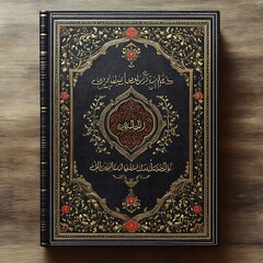 Fototapeta premium Ornate cover of a religious book.
