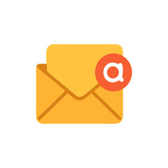 email marketing or Email Notification Icon – Envelope with Message Alert Symbol