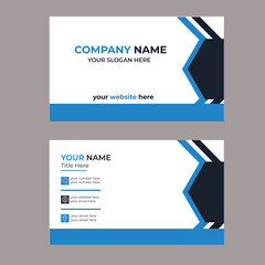 modern and simple business card design 
