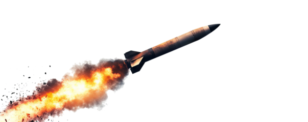 Transparent missile rocket - PNG