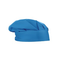 A high quality image of a blue skull cap chef hat