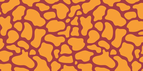 Abstract Organic Colorful Shapes Seamless Pattern 