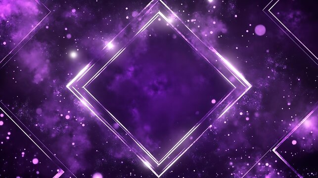 Purple cosmic diamond frame