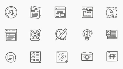 set of icons for web design