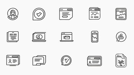 set of icons for web design