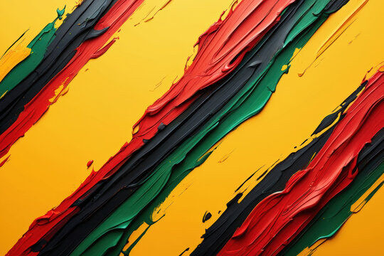 Abstract Art Celebrating Juneteenth with Vibrant Colors