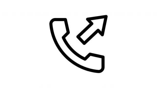 outgoing minimalist stroke animation