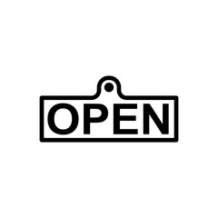 open board icons, minimalist open board in transparent background