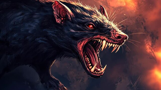 wolf howling at the moon