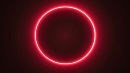 Red glowing circle on black background (2)