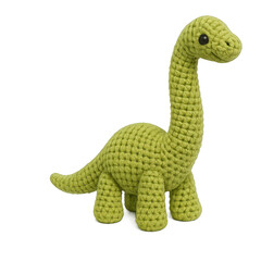 PNG Handmade green dinosaur toy