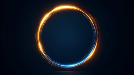 Abstract glowing circle frame (1)