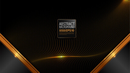 Abstract luxury background wave lines, golden border diagonal lines. Perfect 1920x1080 HD design for business cards, posters, banners. Simple and clean look. Not AI generated vector art
