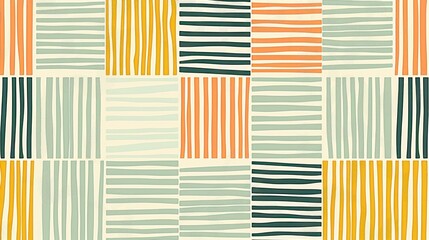 Geometric pattern with color blocks