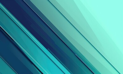 Obraz premium Modern Blue and Teal Geometric Gradient Design