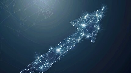 Growth, progress, digital upward trend