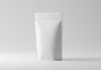 Blank White Stand-Up Pouch Packaging Mockup Perfect for Product Design