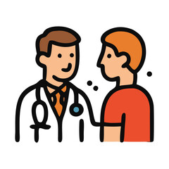 2d icon medical check up