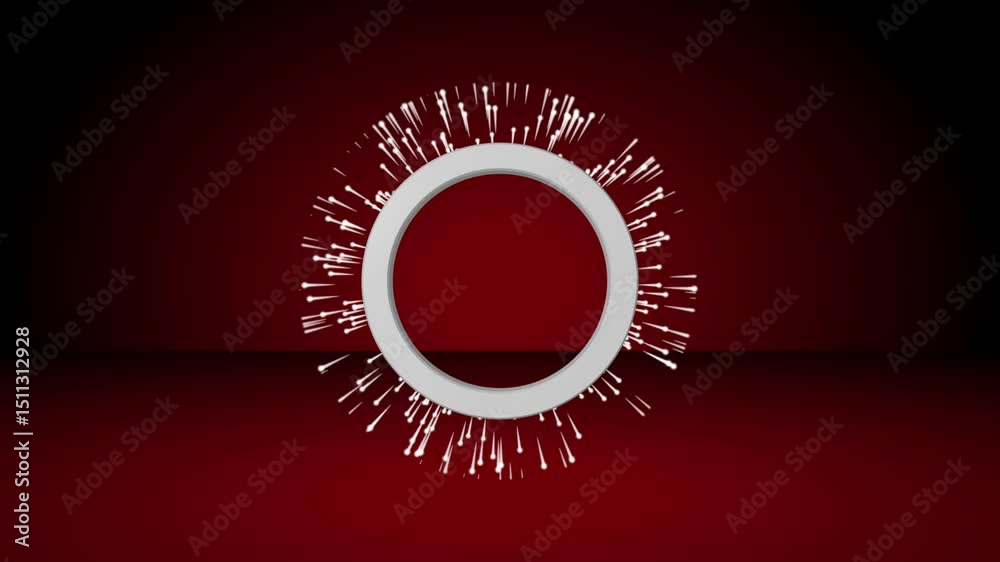 Wall mural abstract 3d rendering of rotating geometric shape. modern background, looped animation. seamless mot