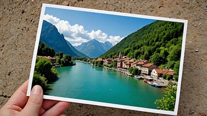 lake in the mountains