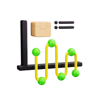 Box plot 3d render icons
