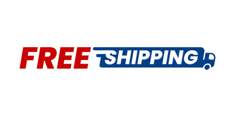 Free Shipping – Fast Delivery Logo for Online Stores and Promotions