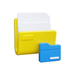 folder 3d render icons