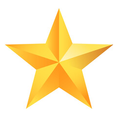 Obraz premium 3d golden star