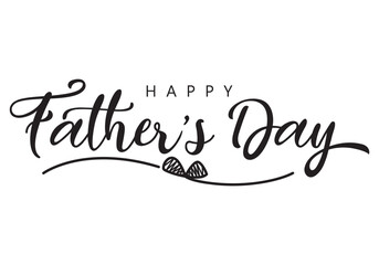 Father's day greeting card. Vector banner on background