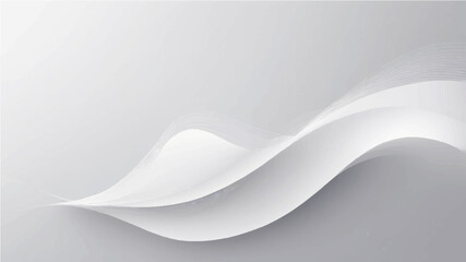 Abstract background with white gradient and flowing line.