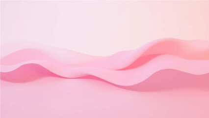 Abstract background with soft pink gradient and flowing line.