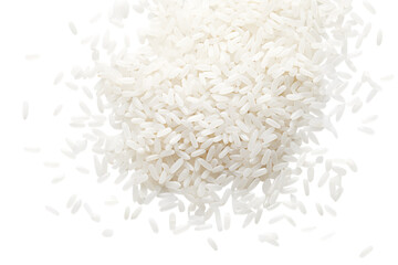 White Rice Grains: Close-Up Texture and Detail for Culinary Uses isolated on transparent background png