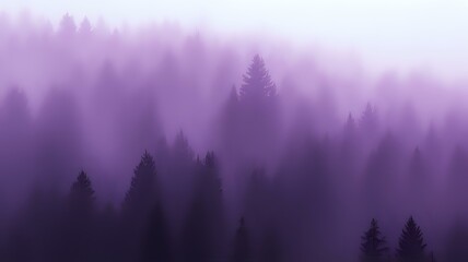 Purple Mist Forest: An Enchanting Lavender Dream