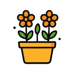 2d icon with gardening theme. Perfect for your projects, digital marketing, website design and more