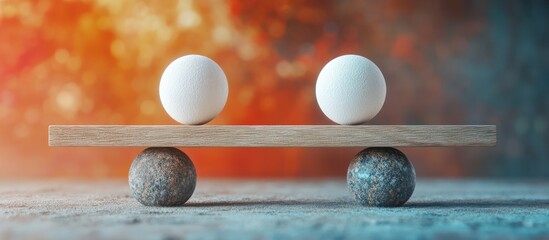 Balance of Two Equal Spheres