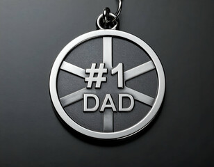 Shining Tribute #1 Dad Keychain - A Father's Day Gift Idea