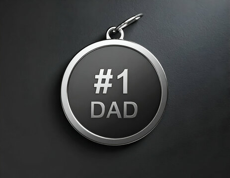 Engraved '#1 Dad' Keychain A Perfect Father's Day Gift - Powered by Adobe