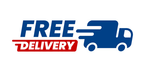 Free Delivery Icon – Fast Shipping Graphic for E-commerce Promotions